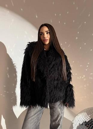 Шубка трендова екохутро лама