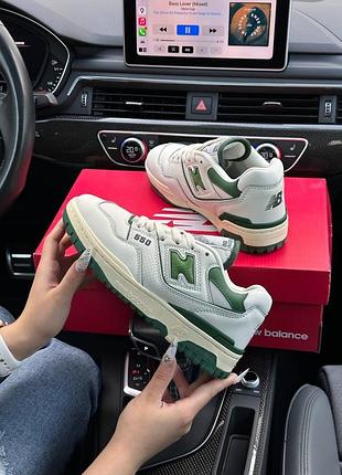 New balance 550 green white summer нью беленс 550 грін вайт саммер акція