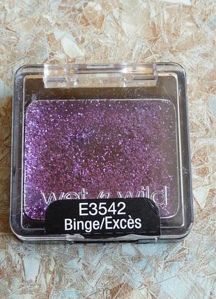 Одноцветные тени глиттер wet n wild coloricon glitter single e3542 binge аметист1 фото