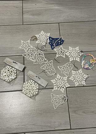 Новорічні іграшки, близько 20 шт