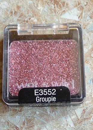 Одноцветные тени глиттер wet n wild coloricon glitter single e3552 groupie2 фото