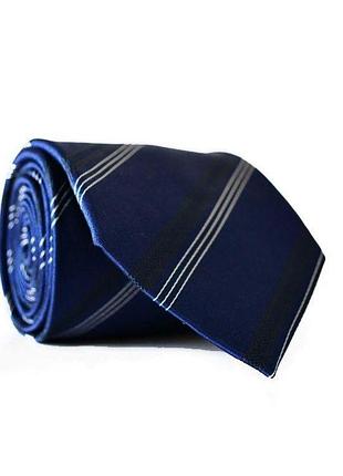 Краватка emilio corali чоловіча синя в смужку gin-2084