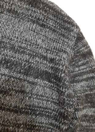 Мохеровый, очень теплый свитер, реглан серый меланж h&m р. 48 (м)7 фото