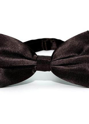 Галстук бабочка gofin однотонная темно-коричневая bg-88-25