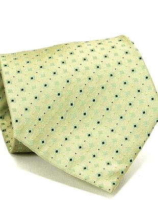 Широка краватка emilio corali оливкова в квадратики gin-2588