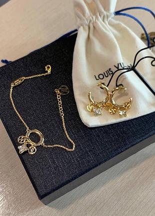 Луї віттон сережки / louis vuitton сережки трансформери