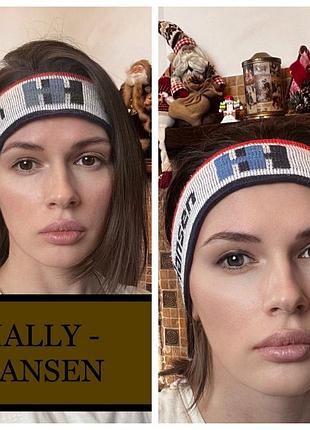 Тепла повʼязка на голову навушники шапочка