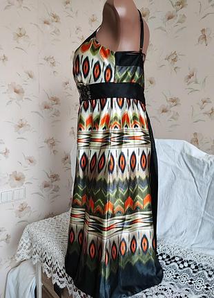 Атласное платье-сарафан 2