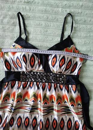 Атласное платье-сарафан 5