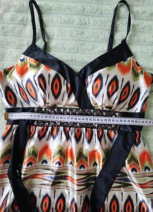 Атласное платье-сарафан 6