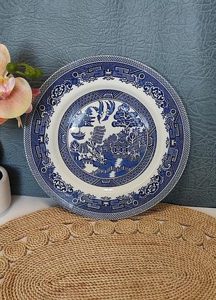 Большая винтажная тарелка old willow myott