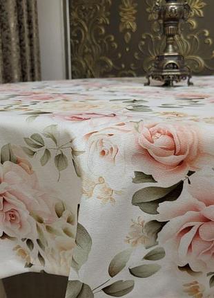 Скатертина чайна трійянда, овал (овал 110/140 см) овал 110/160 см