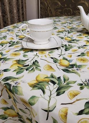 Скатертина цитрус, овал (овал 110/140 см) овал 140/180 см