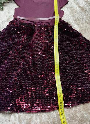 Детское нарядное платье с пайетками 🍒 4