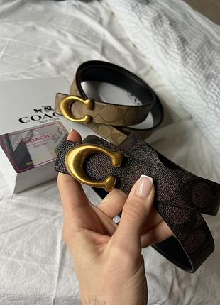 Ремень coach натуральна шкіра