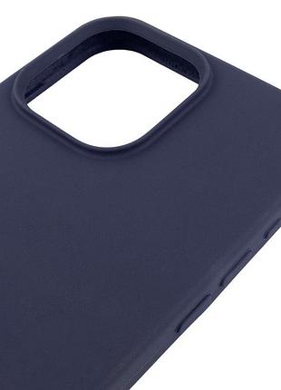 Чохол silicone case (aa) logo with magsafe для apple iphone 14 pro (6.1") темно-синій / midnight blue 4
