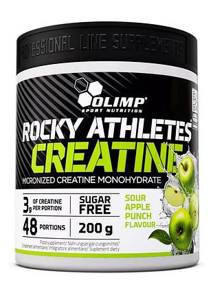 Комплекс креатину моногідрату з магнієм і вітаміном b6 від olimp. rocky athletes creatine (200 g, sour apple punch)