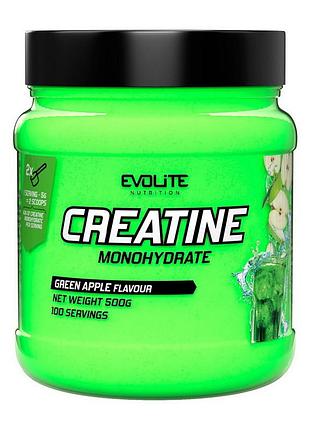 Креатин моногідрат evolite nutrition. creatine monohydrate (500 g, green apple)