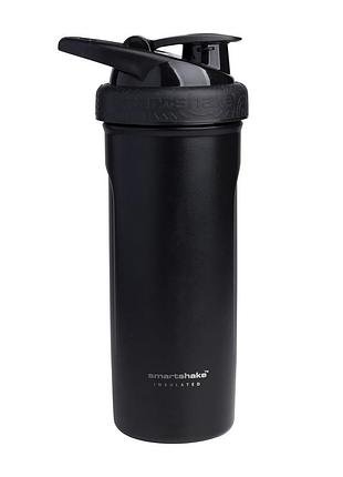 Шейкер металевий із подвійними стінками. smartshake insulated steel (750 ml, black)