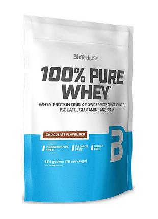 Сывороточный протеин biotech. 100% pure whey (454 g, black biscuit)