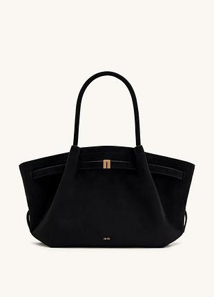 Жіноча сумочка оригінал jw pei hana medium faux suede tote bag чорний