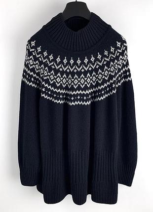 Жіночий вʼязаний светр під горло barbour розмір xl