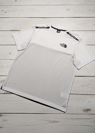 Чоловіча чорно біла легка спортивна футболка the north face оригінал тренувальна бігова футболка tnf тнф