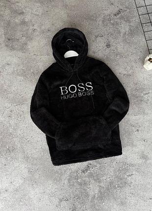 Брендовый плюшевый худи