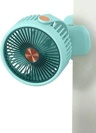 Портативний вентилятор з прищіпкою usb 125b зелений