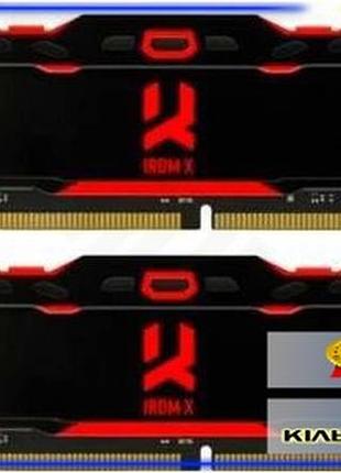 Dm пам'ять 16gb x спецификация 2.2 2 (32gb kit) ddr4, 3200 mhz, goodram irdm x, black, 16-18-18-36, 1. spe|lz
