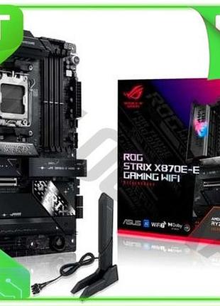 Ve материнська плата am5 asus new version rog strix x870e-e gaming wifi, x870e, 4xddr5, int.video (cpu n6w_ver
