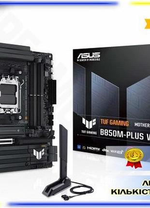 Dm материнська плата am5 спецификация 2.2 asus tuf gaming b850m-plus wifi, b850, 4xddr5, int.video (cp spe|lz