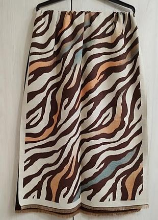 Стильный, брендовый, двухсторонний очень теплый шарф палантин