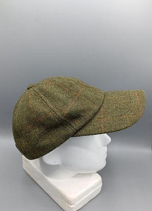 Красивая твидовая кепка бейсболка в цвет harris tweed