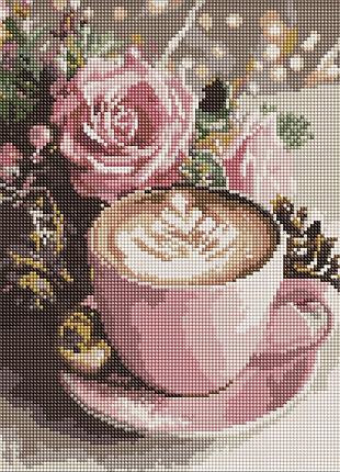 Алмазная мозаика "новогоднее капучино" amo20009, 30х40 см