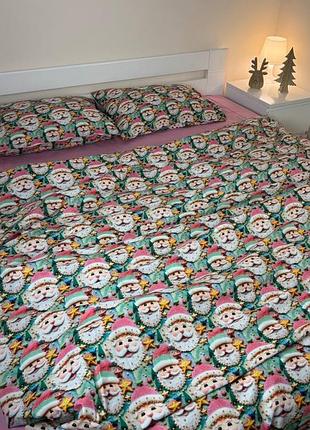 Постільна білизна ранфорс premium санта (полуторний,двоспальний,євро,сімейний)