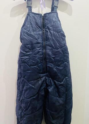 Комбінезон з курткою натуральний комір капюшон розмір 122 на 128