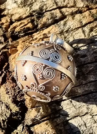 Срібний рідкісний кулон — дзвіночок "шар гармонії" (harmony ball)