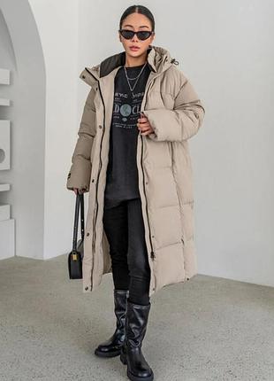 Женская куртка пуховик пуфер xxs xs бежевый для девушек подростков детская утепленная новая