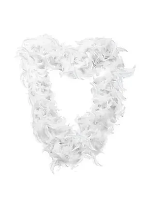 Гирлянда-боа с натуральными перьями для декора 150 см белый