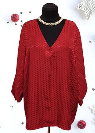 Натуральная вискозная блузка большого размера батал