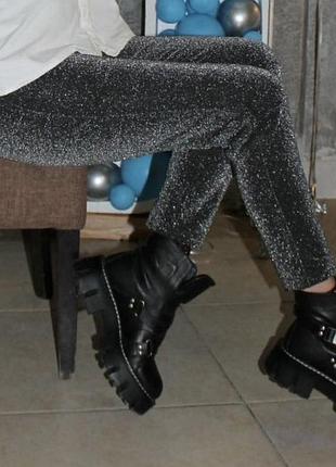 Штани люрексові, святкові брюки