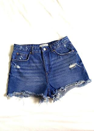 Шорты джинс высокая посадка