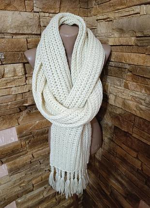 Шарф длинный,теплый ( ручная работа)
