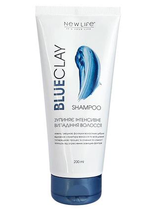 Шампунь для волос с голубой глиной новая жизнь (new life) 200 мл от выпадения волос