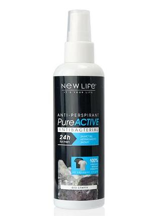 Лосьйон дезодорант для чоловіків pure active антиперспірант 100 мл нове життя