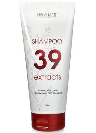 Шампунь 39 екстрактів трав нове життя 200 мл зупиняє випадання стимулює ріст волосся