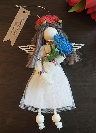 Ангел в техніці макраме. подарунок. сувенір.