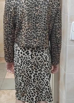 Пиджак с энимал принтом