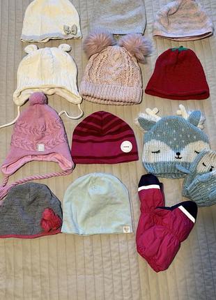 Перчатки, шапки на дівчинку reima h&m george mothercare next gap